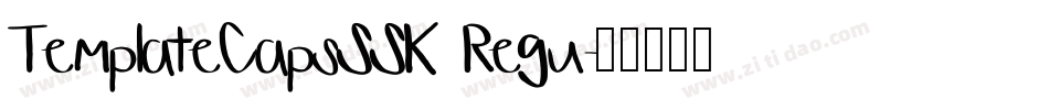 TemplateCapsSSK Regu字体转换